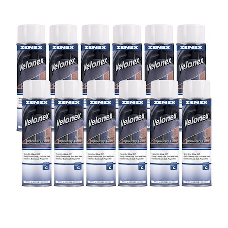 Zenex Velonex Velour and Upholstery Cleaner net 18 oz., 12PK 496330